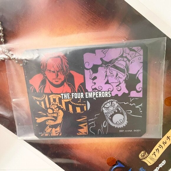 One Piece Four Emperors Ichiban Kuji Lenticular Keychain Luffy Shanks Group - Picture 3 of 13